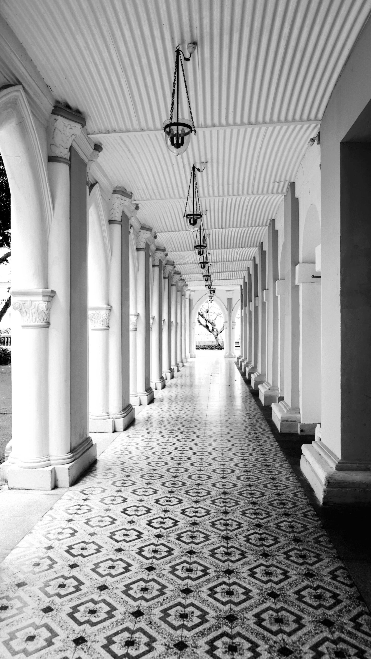 (Places) (Affinity) Long corridor what appears to be an outside